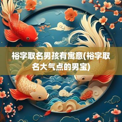 裕字取名男孩有寓意(裕字取名大气点的男宝)