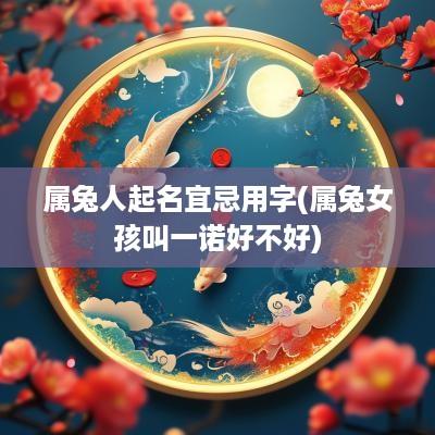 属兔人起名宜忌用字(属兔女孩叫一诺好不好)