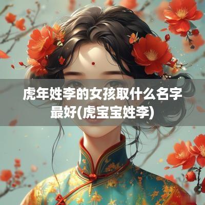 蛇年姓李的女孩取什么名字最好(虎宝宝姓李)