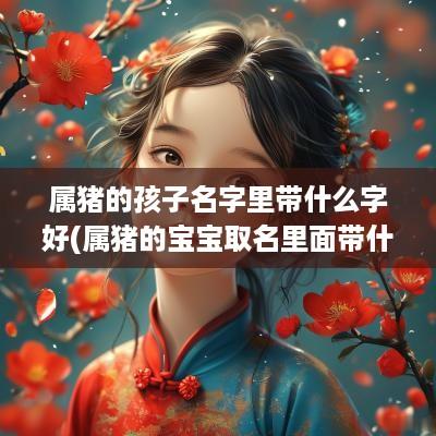 属猪的孩子名字里带什么字好(属猪的宝宝取名里面带什么好)