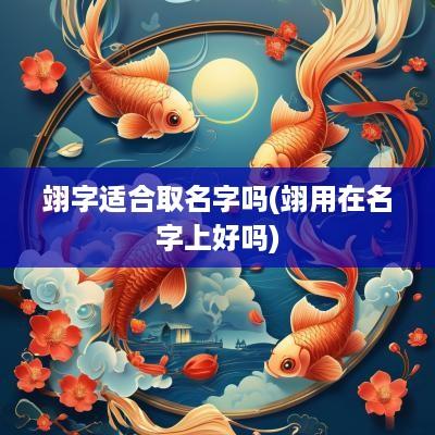 翊字适合取名字吗(翊用在名字上好吗)