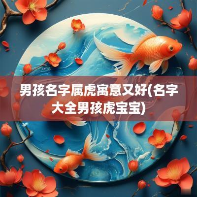 男孩名字属虎寓意又好(名字大全男孩虎宝宝)