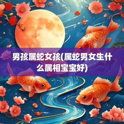 男孩属蛇女孩(属蛇男女生什么属相宝宝好)