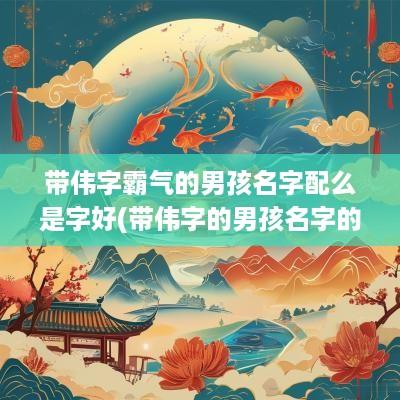 带伟字霸气的男孩名字配么是字好(带伟字的男孩名字的命好吗)