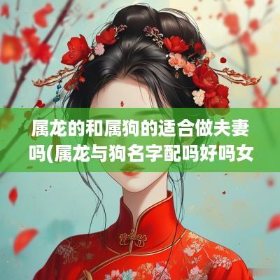 属龙的和属狗的适合做夫妻吗(属龙与狗名字配吗好吗女孩取名) 属龙的和属狗的适合做夫妻吗(属龙与狗名字配吗好吗女孩取名)
