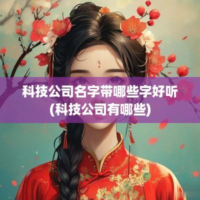 科技公司名字带哪些字好听(科技公司有哪些)