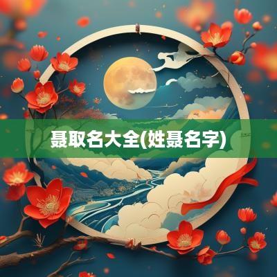聂取名大全(姓聂名字)