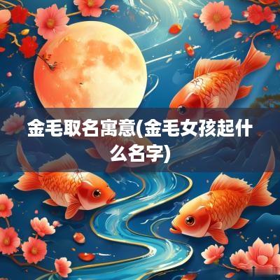 金毛取名寓意(金毛女孩起什么名字)