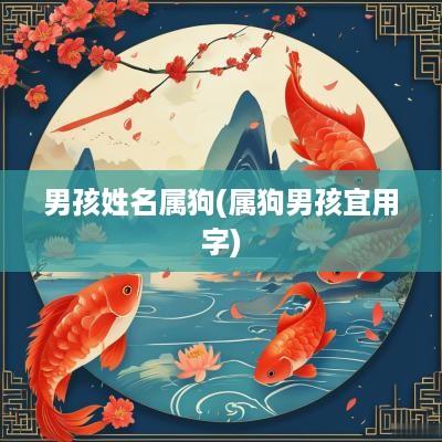 男孩姓名属狗(属狗男孩宜用字)