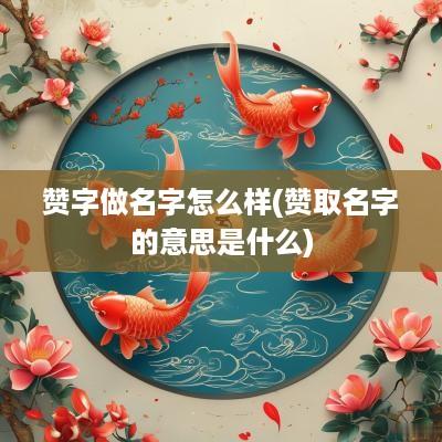 赞字做名字怎么样(赞取名字的意思是什么)