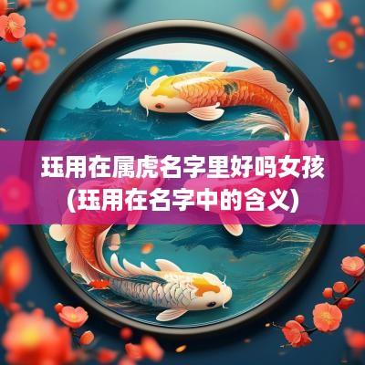 珏用在属虎名字里好吗女孩(珏用在名字中的含义)
