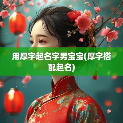 用厚字起名字男宝宝(厚字搭配起名)