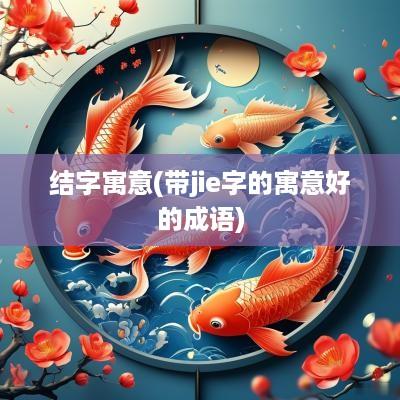 结字寓意(带jie字的寓意好的成语)