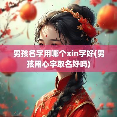 男孩名字用哪个xin字好(男孩用心字取名好吗)