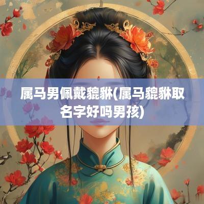 属马男佩戴貔貅(属马貔貅取名字好吗男孩)