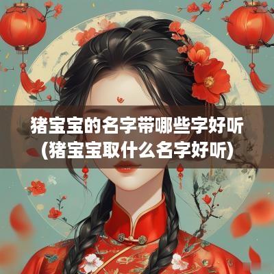 猪宝宝的名字带哪些字好听(猪宝宝取什么名字好听)