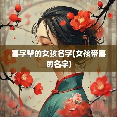 喜字辈的女孩名字(女孩带喜的名字)