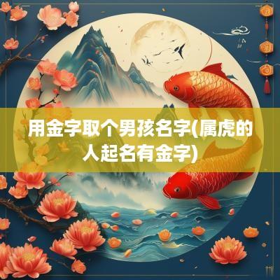 用金字取个男孩名字(属虎的人起名有金字)