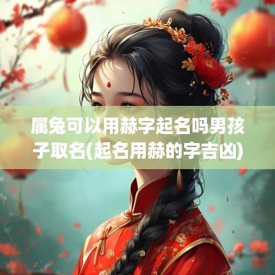 属兔可以用赫字起名吗男孩子取名(起名用赫的字吉凶)