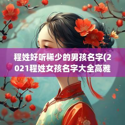 程姓好听稀少的男孩名字(2025程姓女孩名字大全高雅)