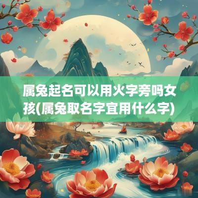 属兔起名可以用火字旁吗女孩(属兔取名字宜用什么字)