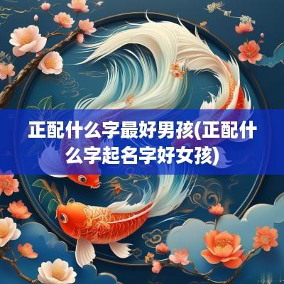 正配什么字最好男孩(正配什么字起名字好女孩)