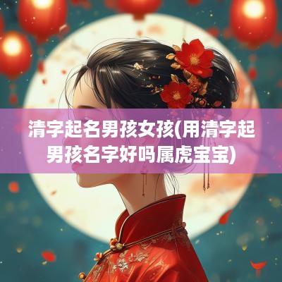 清字起名男孩女孩(用清字起男孩名字好吗属虎宝宝)