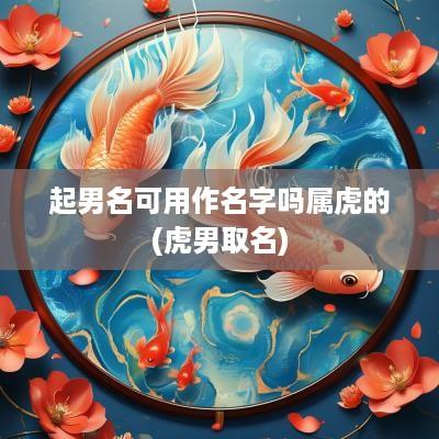 起男名可用作名字吗属虎的(虎男取名)