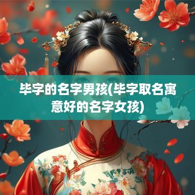 毕字的名字男孩(毕字取名寓意好的名字女孩)