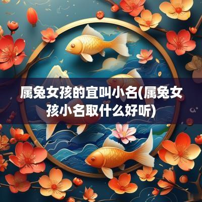 属兔女孩的宜叫小名(属兔女孩小名取什么好听)