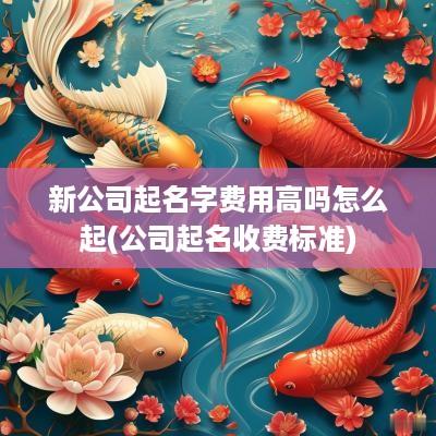 新公司起名字费用高吗怎么起(公司起名收费标准)