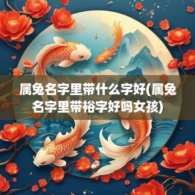 属兔名字里带什么字好(属兔名字里带裕字好吗女孩)