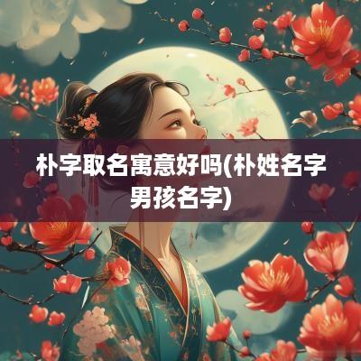 朴字取名寓意好吗(朴姓名字男孩名字)