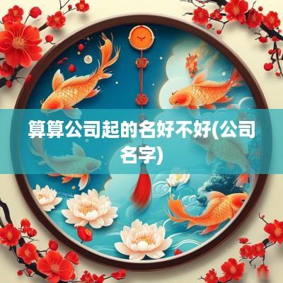 算算公司起的名好不好(公司名字)