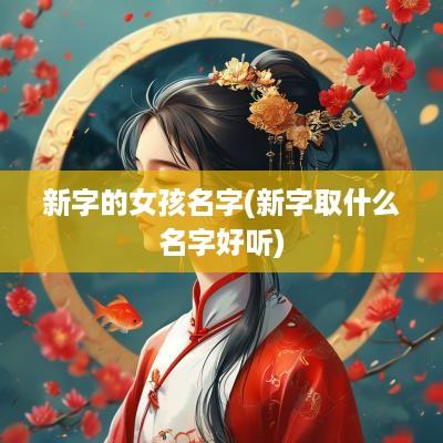 新字的女孩名字(新字取什么名字好听)