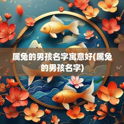 属兔的男孩名字寓意好(属兔的男孩名字)