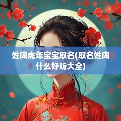 姓陶蛇年宝宝取名(取名姓陶什么好听大全)