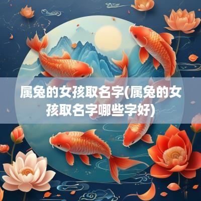 属兔的女孩取名字(属兔的女孩取名字哪些字好)