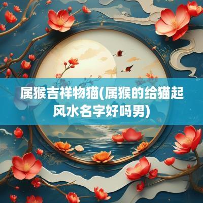 属猴吉祥物猫(属猴的给猫起风水名字好吗男)