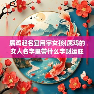 属鸡起名宜用字女孩(属鸡的女人名字里带什么字财运旺盛)