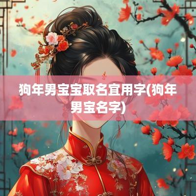 狗年男宝宝取名宜用字(狗年男宝名字)