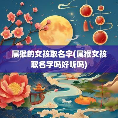 属猴的女孩取名字(属猴女孩取名字吗好听吗)