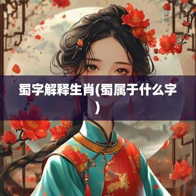 蜀字解释生肖(蜀属于什么字)