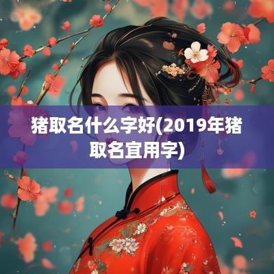 猪取名什么字好(2019年猪取名宜用字)