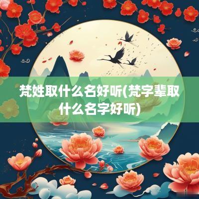 梵姓取什么名好听(梵字辈取什么名字好听)