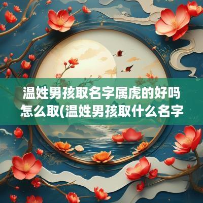 温姓男孩取名字属虎的好吗怎么取(温姓男孩取什么名字好听)