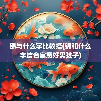 锦与什么字比较搭(锦和什么字结合寓意好男孩子)