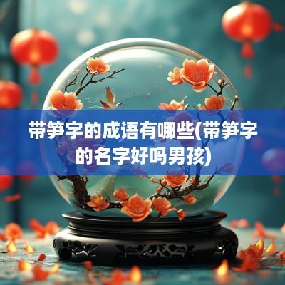 带笋字的成语有哪些(带笋字的名字好吗男孩)