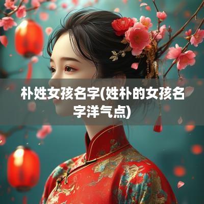 朴姓女孩名字(姓朴的女孩名字洋气点)