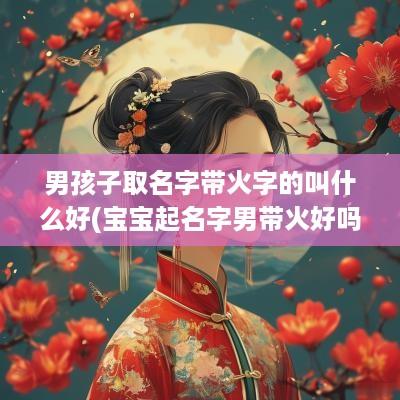 男孩子取名字带火字的叫什么好(宝宝起名字男带火好吗属虎的)